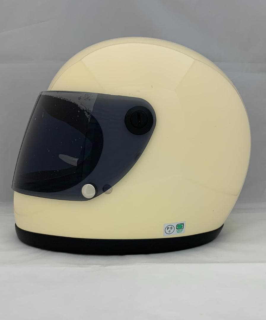 ビンテージフルフェイス　族ヘル　アイボリー　スモークシールドセット