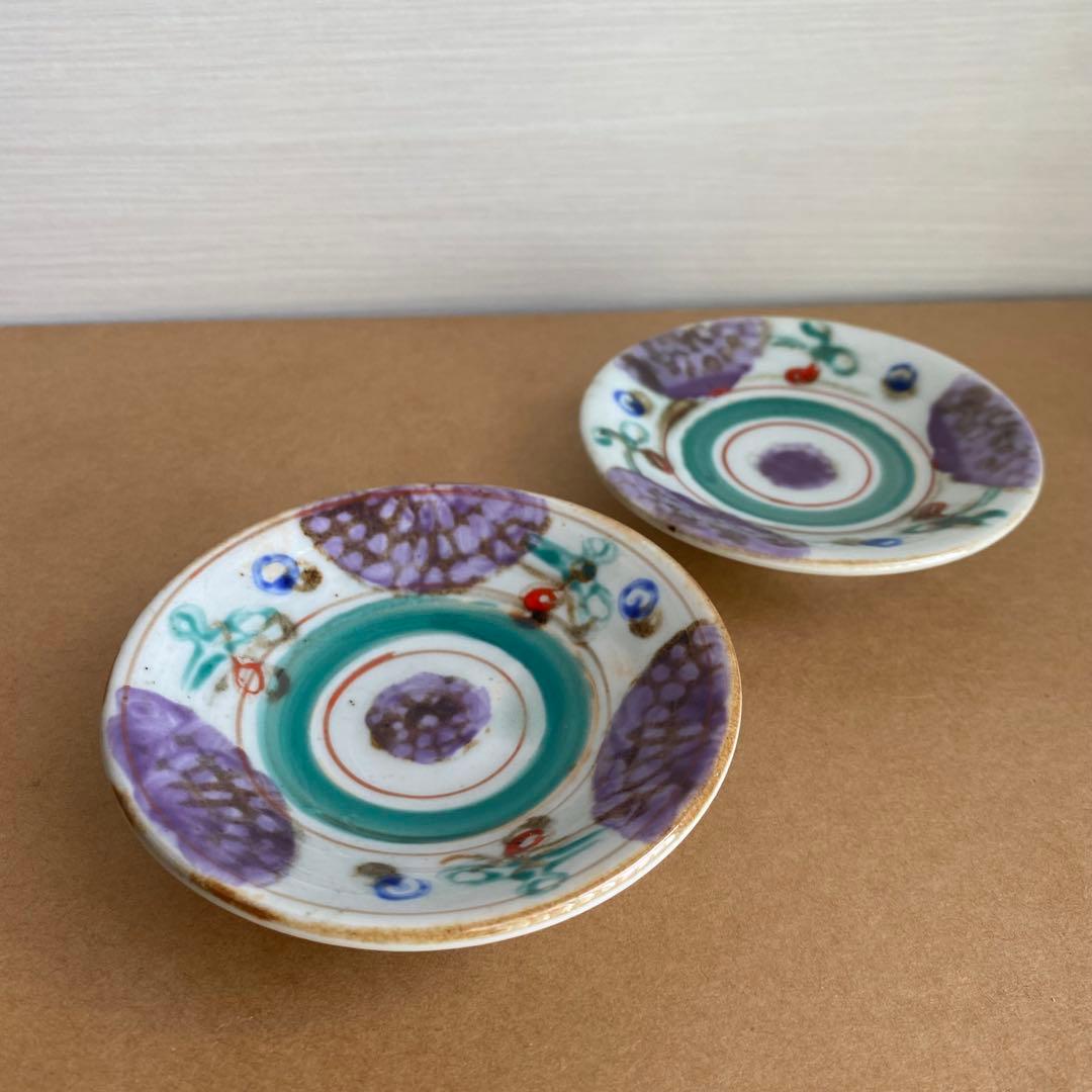 伊藤聡信　色絵　小皿　2枚セット