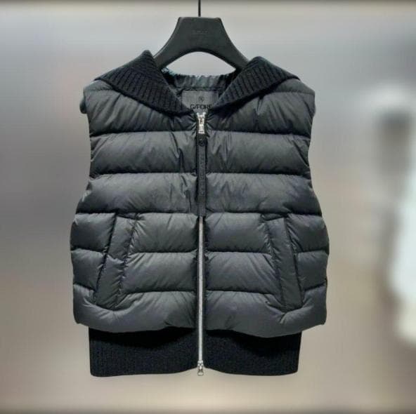 G/FORE ゴルフ レディース ダウン ニット 切替 セーラーカラー 秋冬