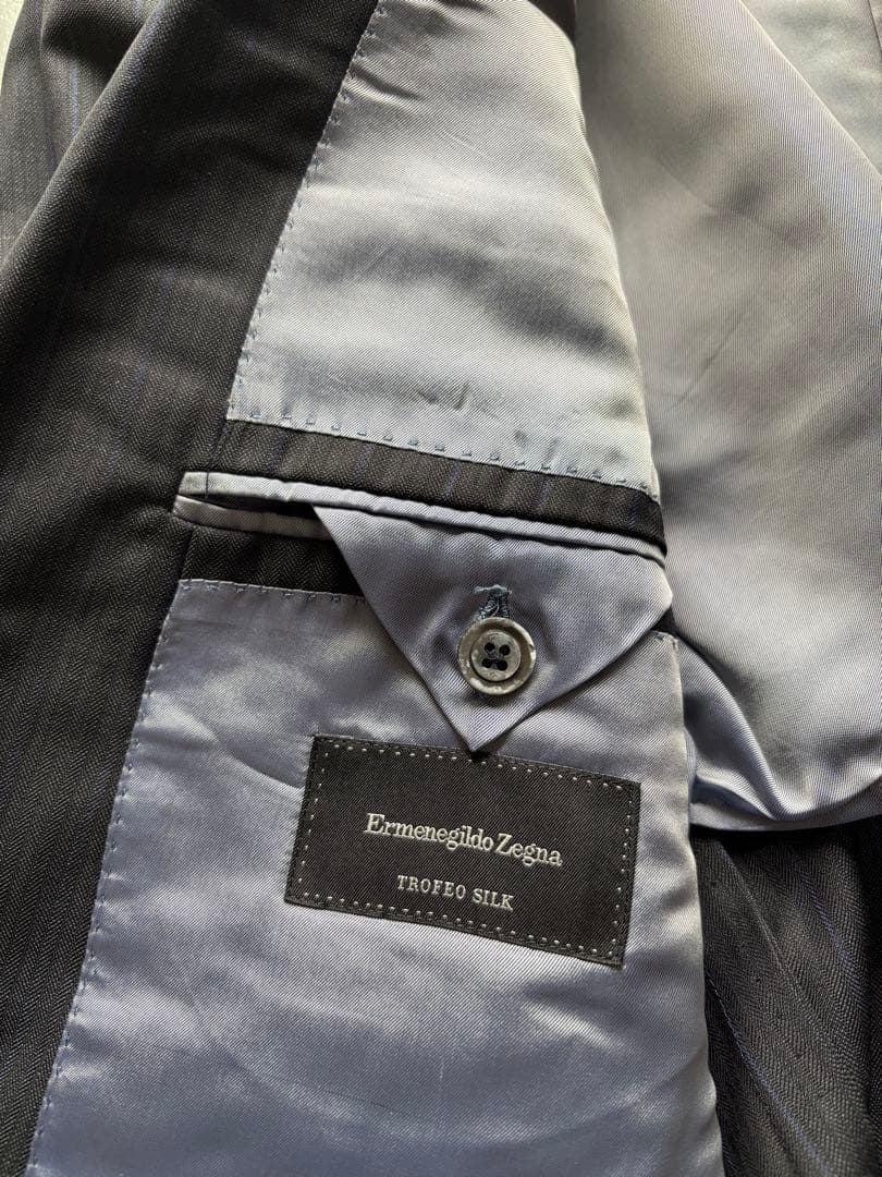 Ermenegildo Zegna シングル2Bスーツ　48 シルク　スイス製