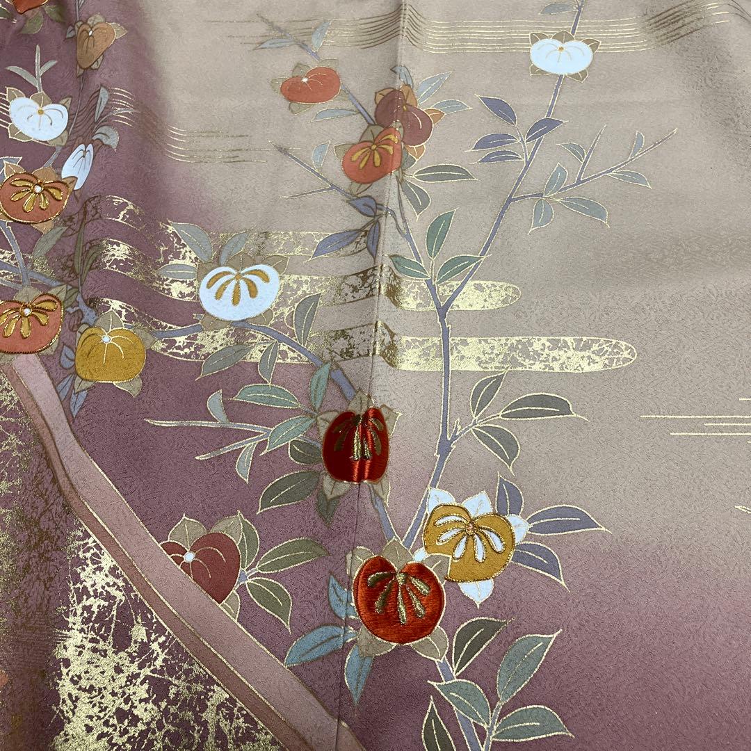 松竹梅柄２点！総柄訪問着&本金箔袋帯