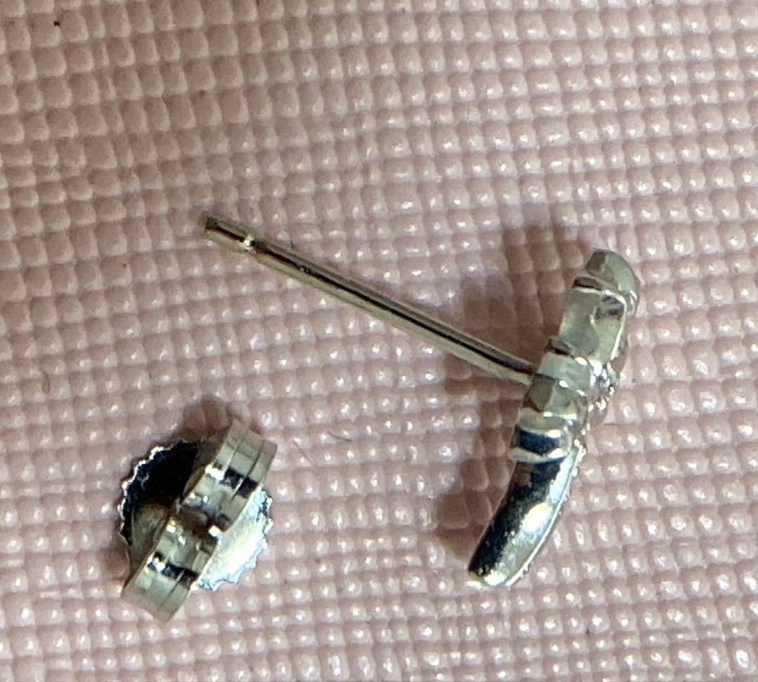 最終値下げ　クロムハーツ18金WGベイビーファットピアス純正ダイヤモンド