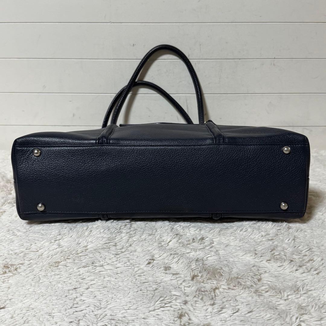 ⭐️ヤマハ⭐️　ペッレモルビダ　MH　ホーサー　ハンドバッグ　ネイビー　レザー