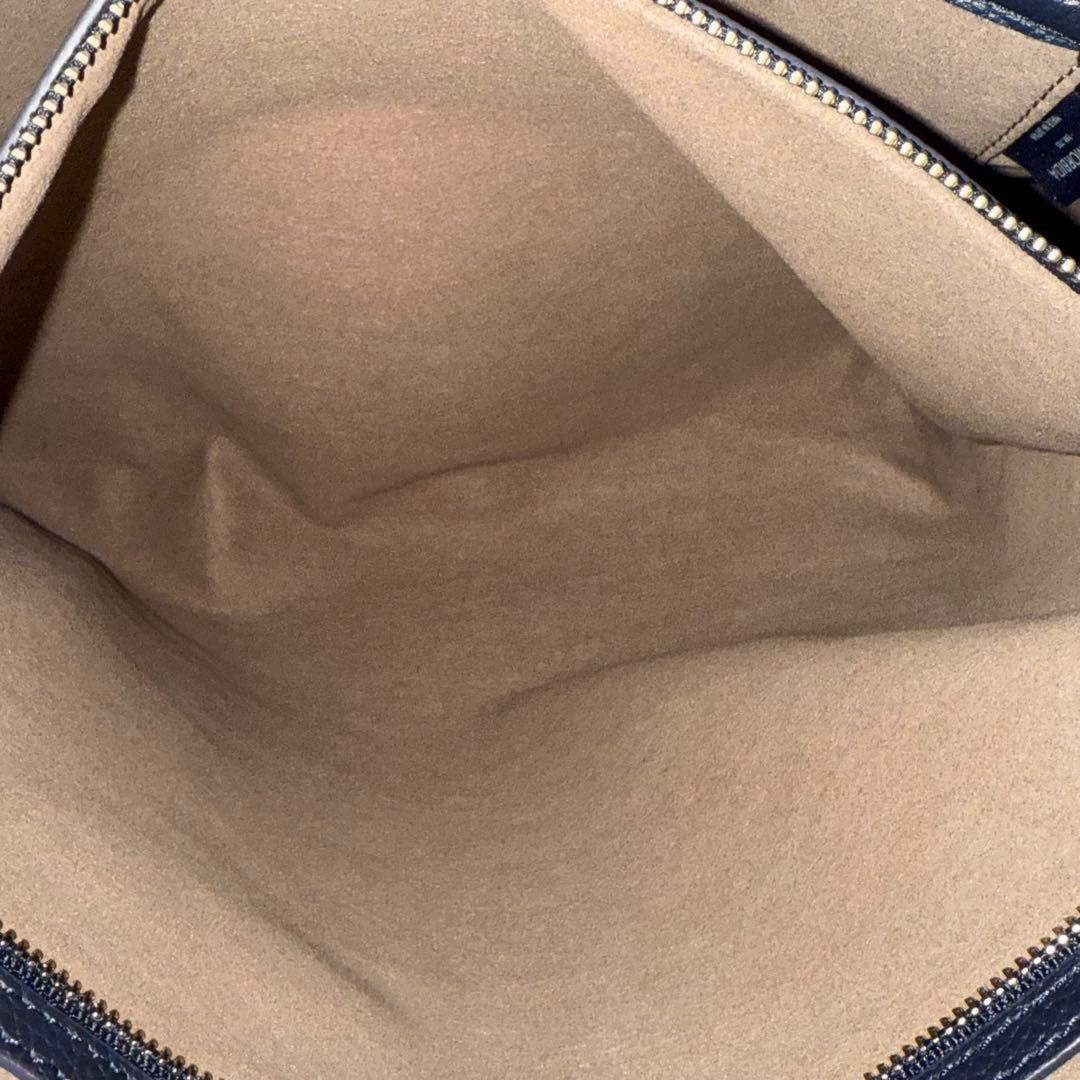 ⭐️ヤマハ⭐️　ペッレモルビダ　MH　ホーサー　ハンドバッグ　ネイビー　レザー