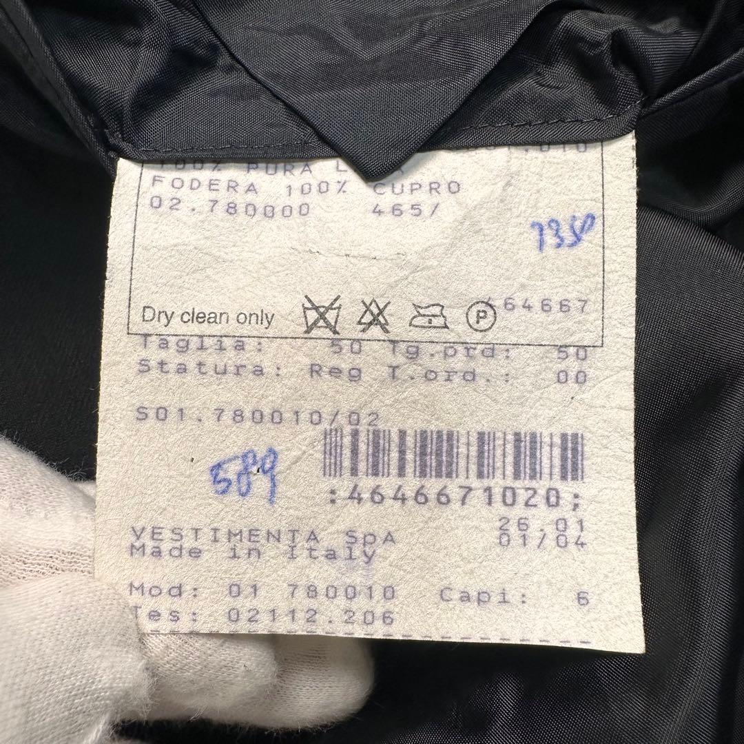 未使用級 ジョージオアルマーニ セットアップ 黒 総裏 大きいサイズ 50