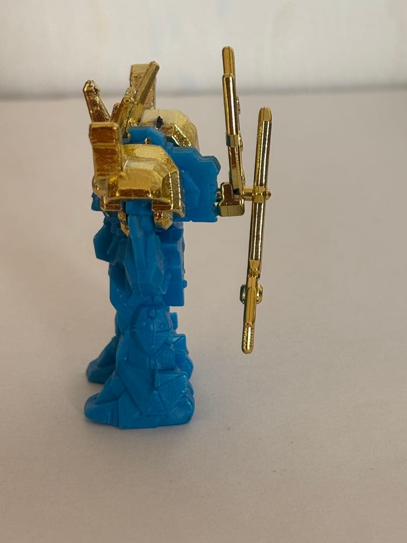 レトロ　SDガンダム ガン消し　フィギュア　青　金メッキ