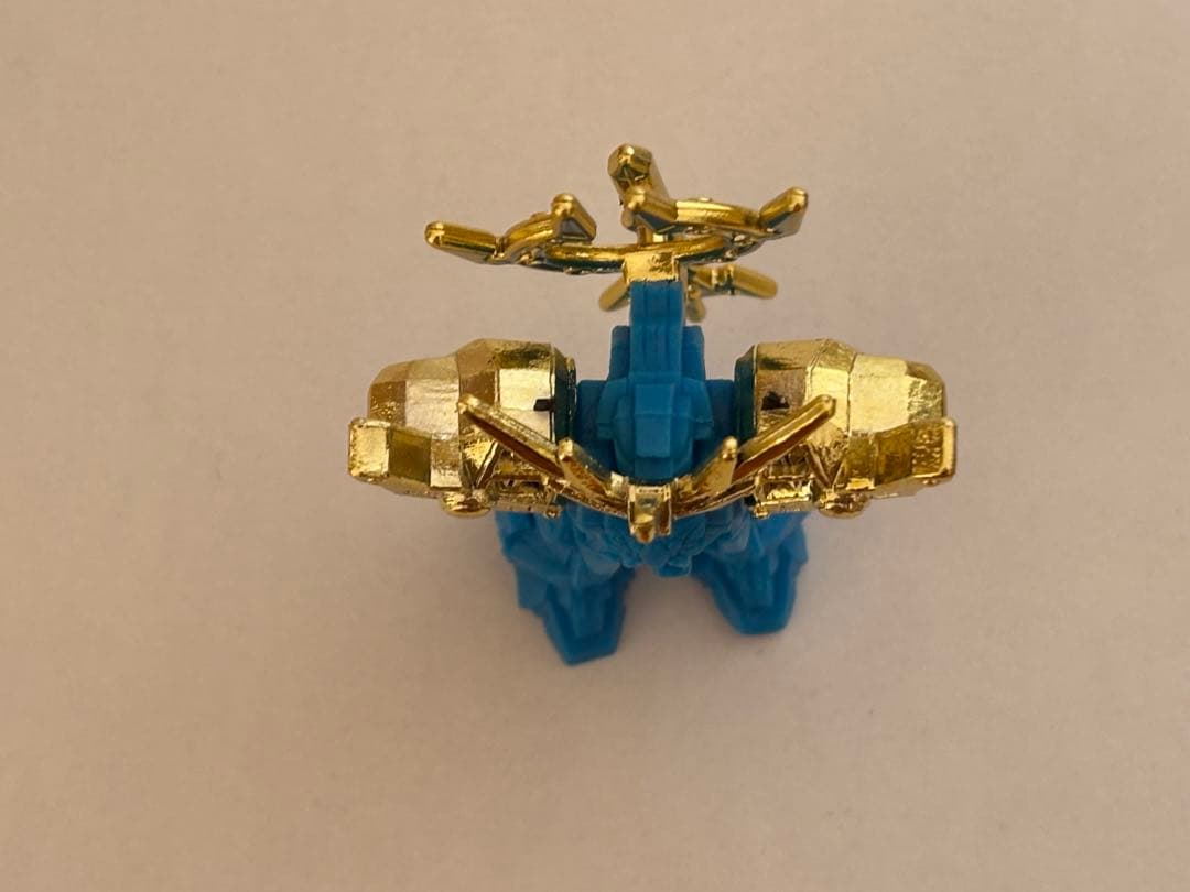 レトロ　SDガンダム ガン消し　フィギュア　青　金メッキ