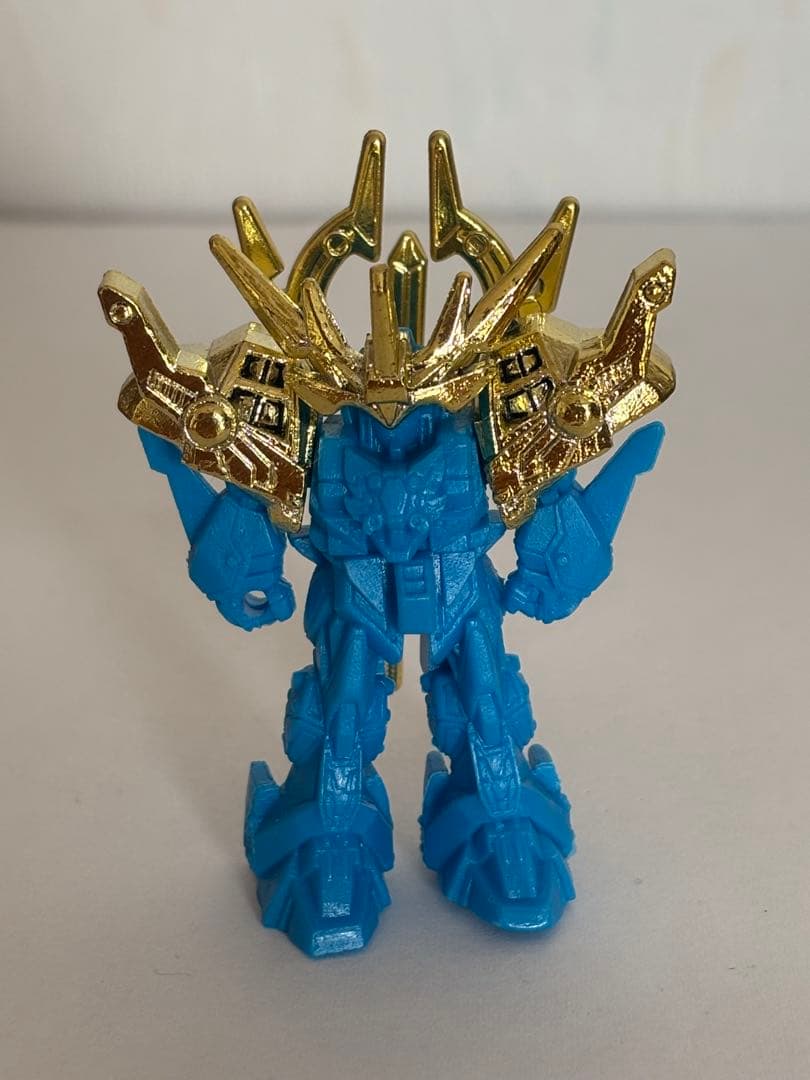 レトロ　SDガンダム ガン消し　フィギュア　青　金メッキ