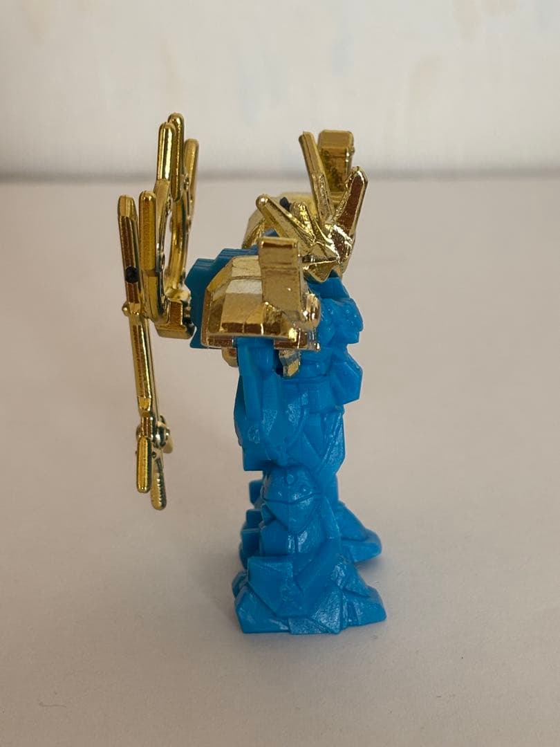 レトロ　SDガンダム ガン消し　フィギュア　青　金メッキ