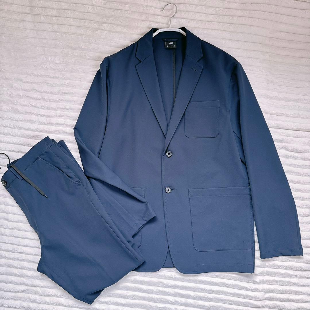 【新品】New Balance 【THE CITY】ネイビーLセットアップ