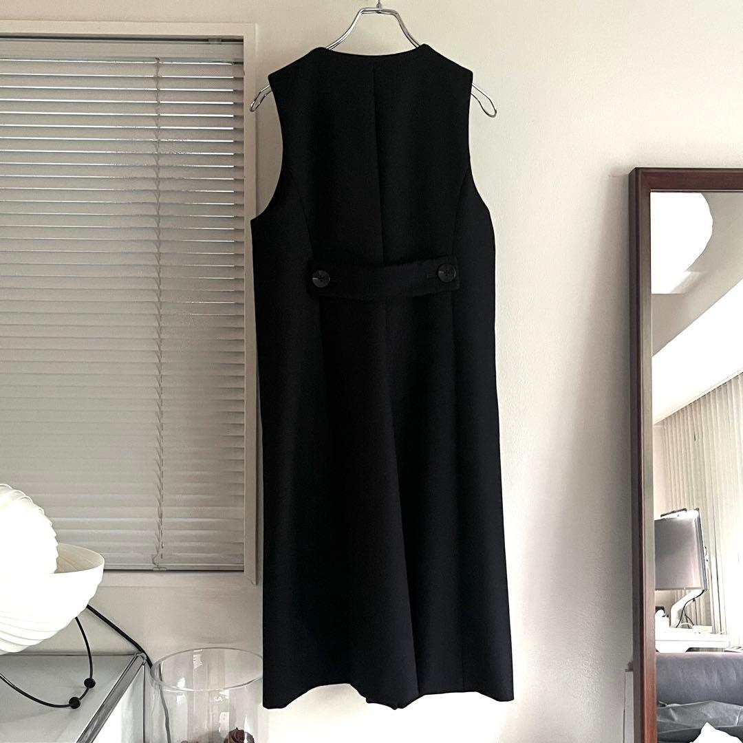 【BACCA】 ダブルクロスロングベスト ヘビーメルトンコート トゥモローランド