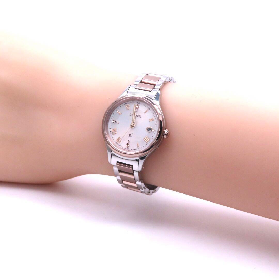 ☆新品同様 ES9496 64W クロスシー 電波ソーラー シチズン 時計