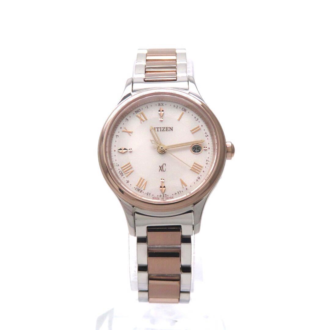 ☆新品同様 ES9496 64W クロスシー 電波ソーラー シチズン 時計