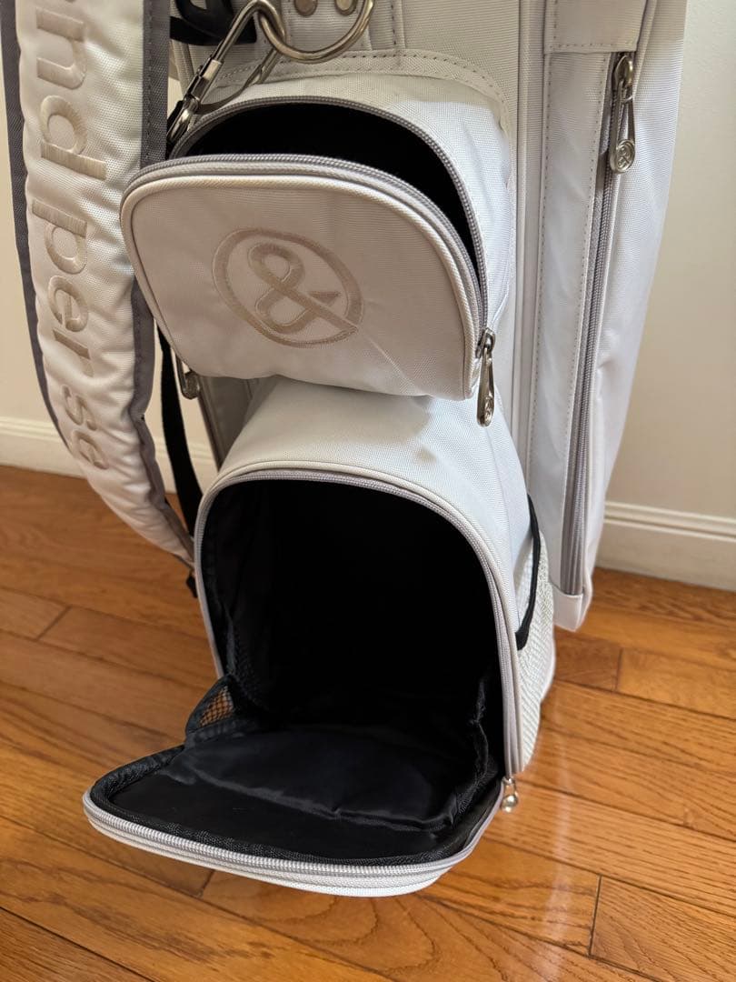 and per se ホワイトキャディバッグ