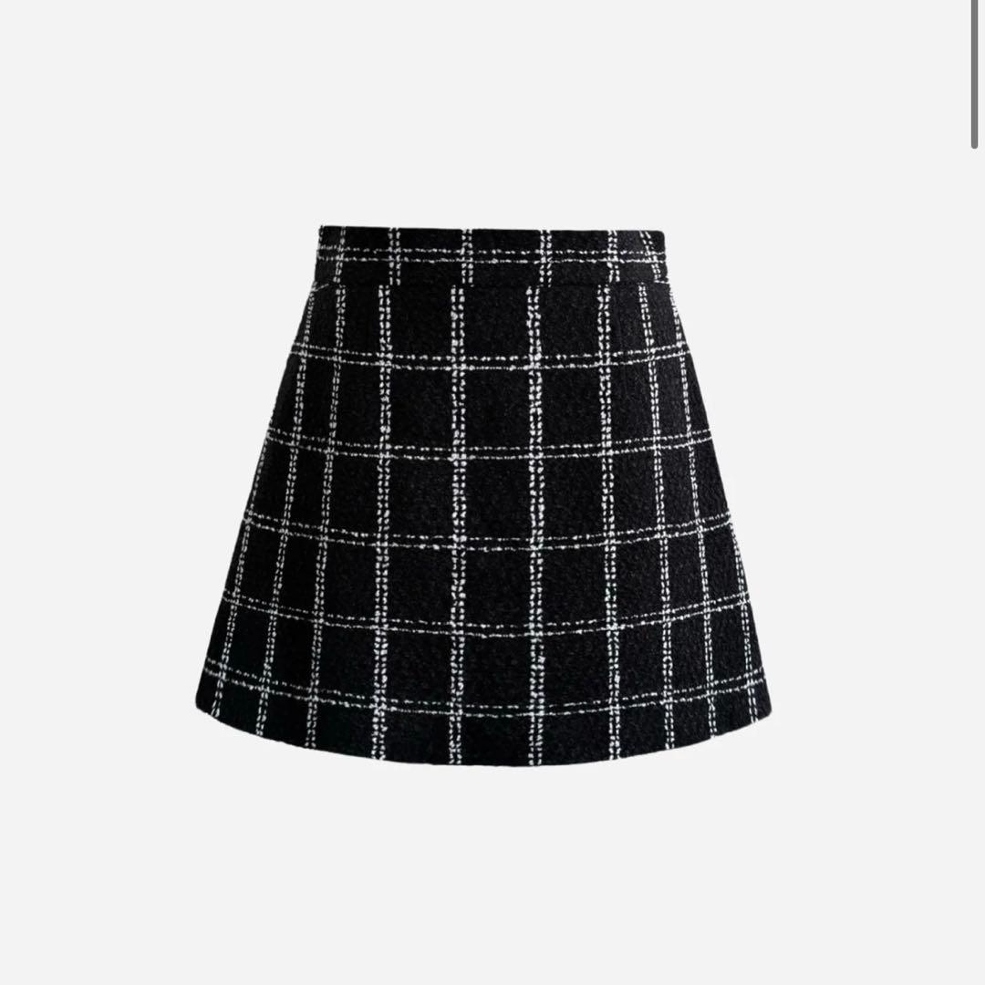 みゆ【新品】sheller シェリエ　ツイード　スカート　キュロット