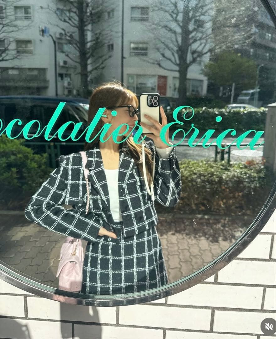 みゆ【新品】sheller シェリエ　ツイード　スカート　キュロット