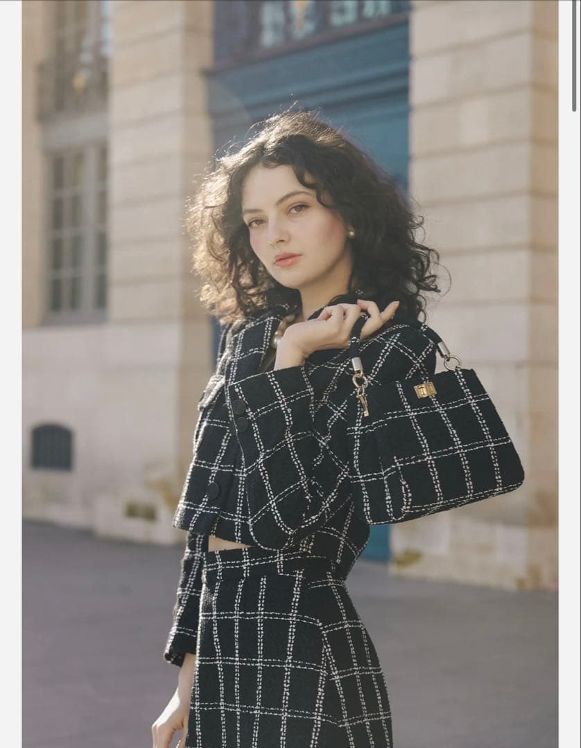 みゆ【新品】sheller シェリエ　ツイード　スカート　キュロット