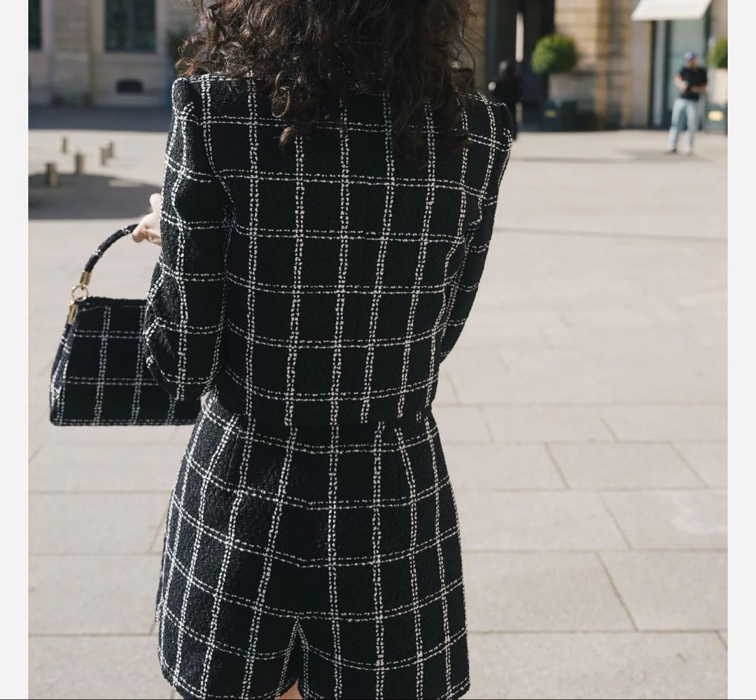 みゆ【新品】sheller シェリエ　ツイード　スカート　キュロット