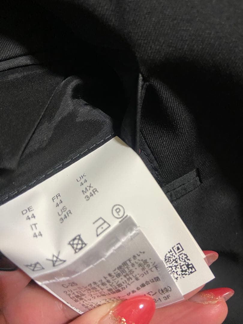 Hugo BOSS☆スーツ上質ヴァージンウールSブラックイタリア