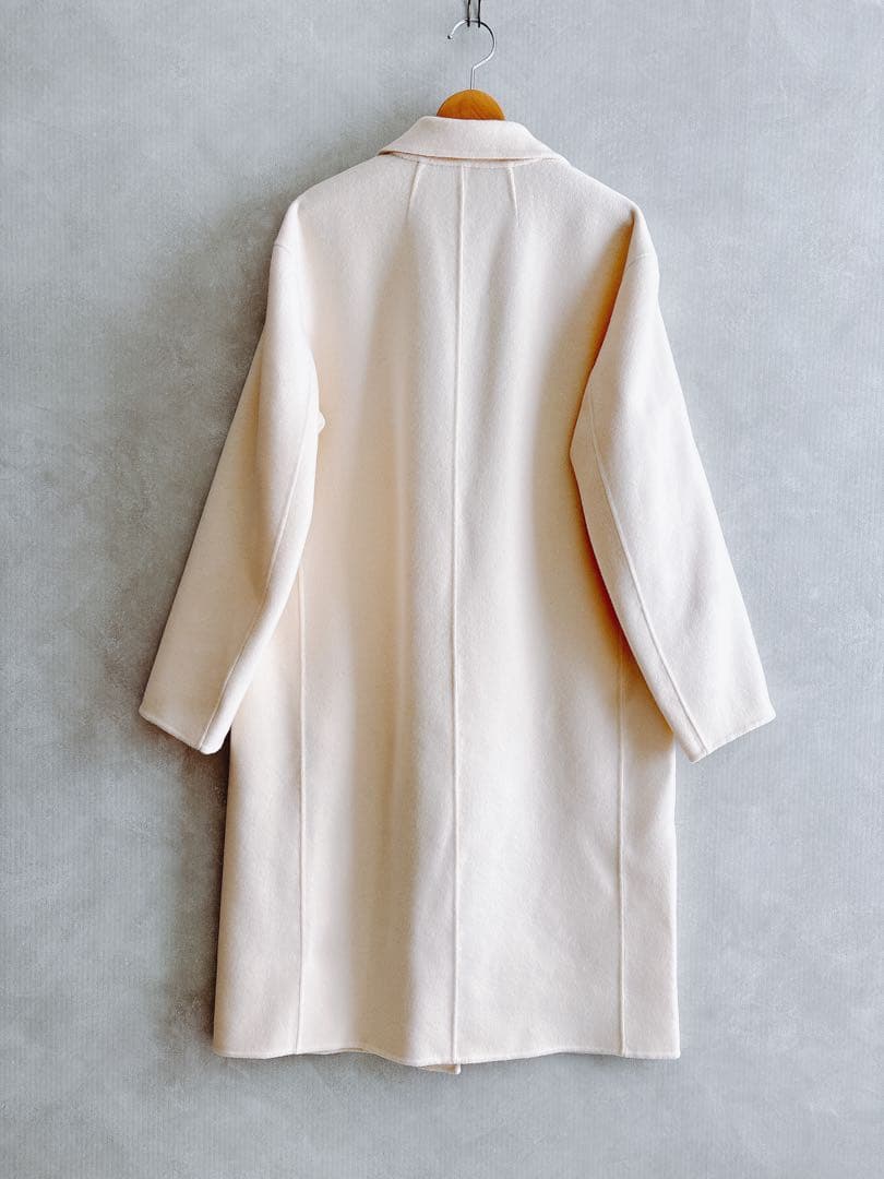 23AW セオリー カシミヤ混　ダブルフェイス チェスター　ロングコート