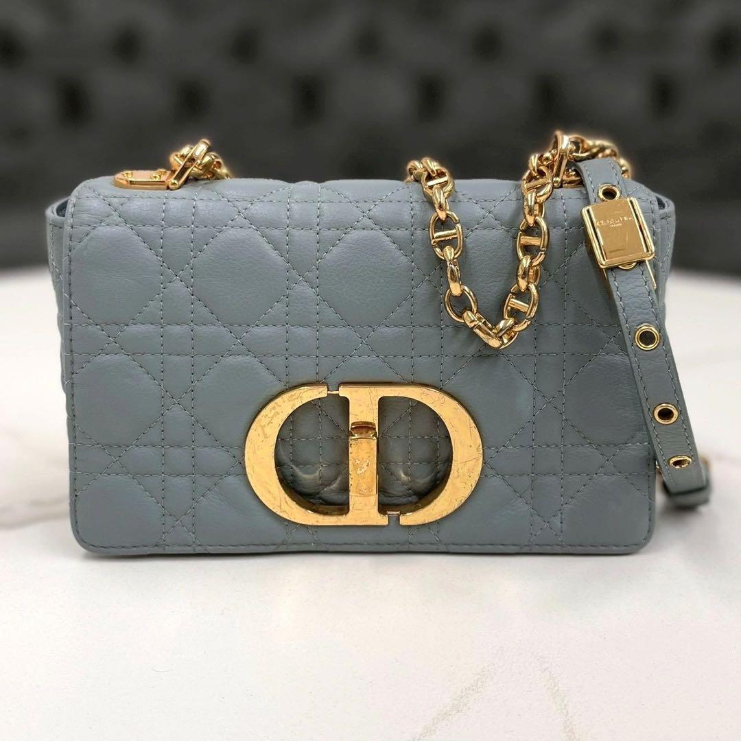 ディオール　カロ　スモール　ブルーグレー　ショルダーバッグ　2020年