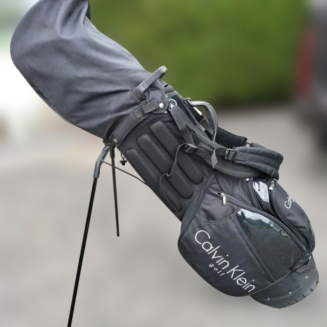   ゴルフ キャディバッグ スタンド式 ブラック