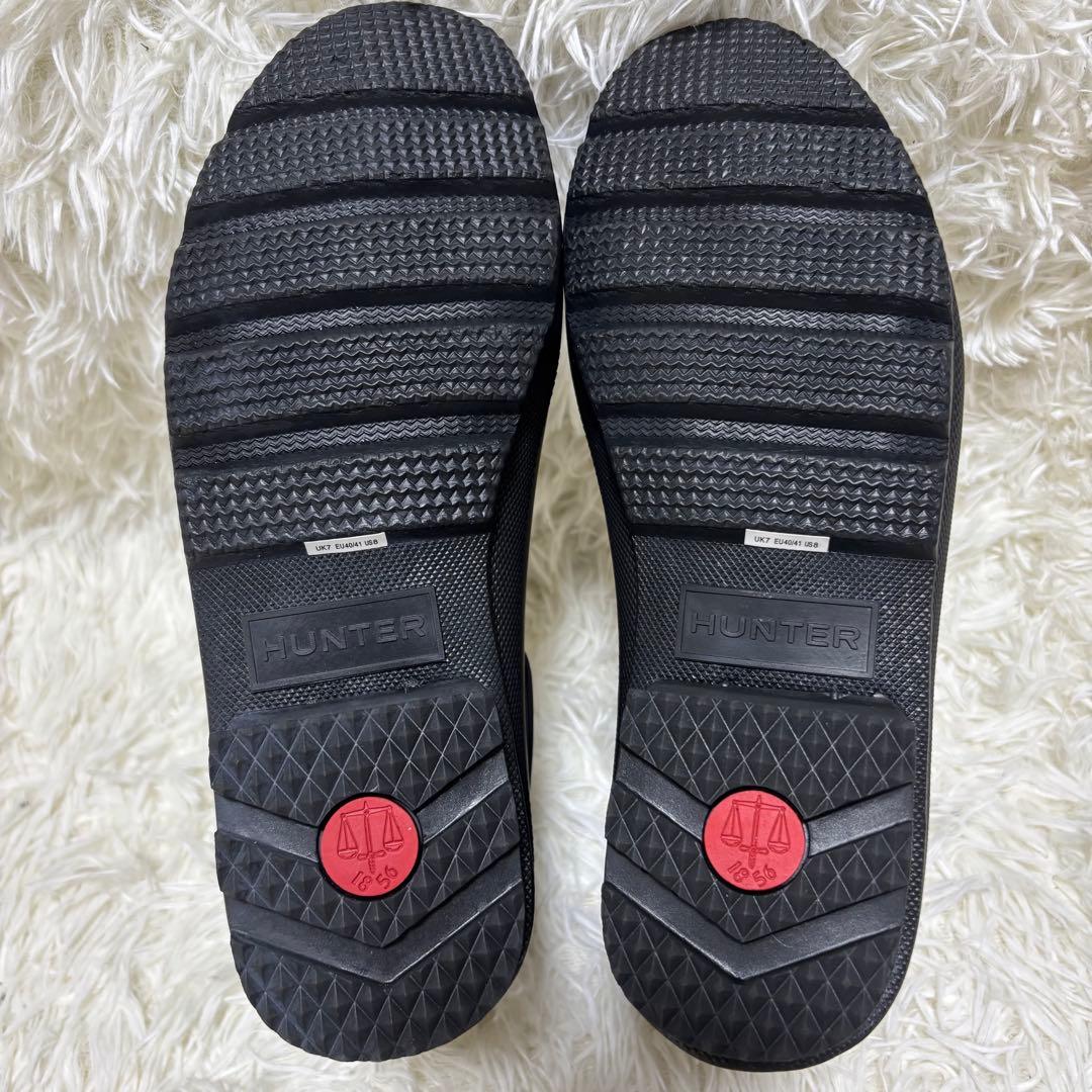 【美品】HUNTER レインブーツ MFS9116RMA UK7 約26cm