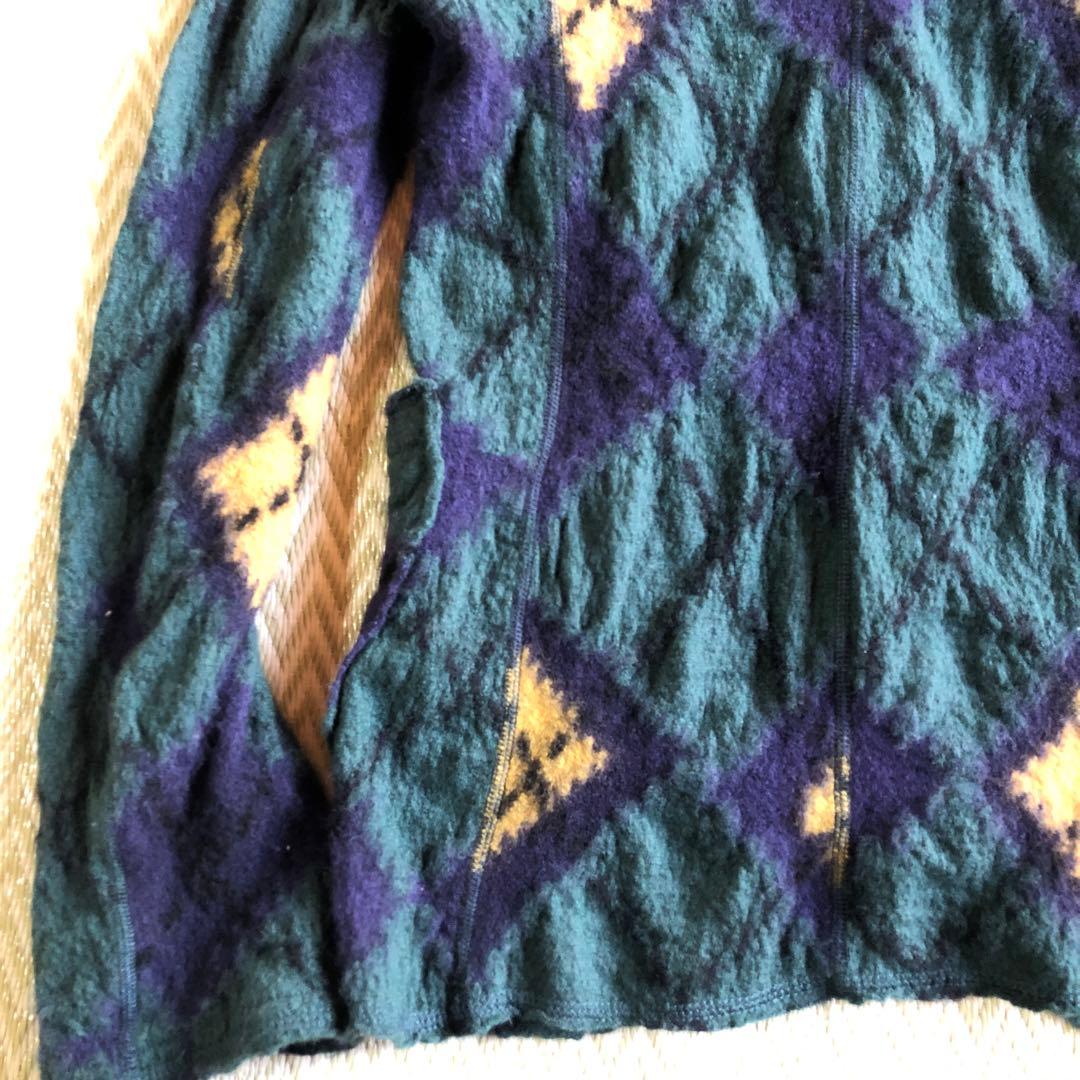 値下げ中！レア商品・KAPITAL縮絨ウールジャケット(アーガイル柄)