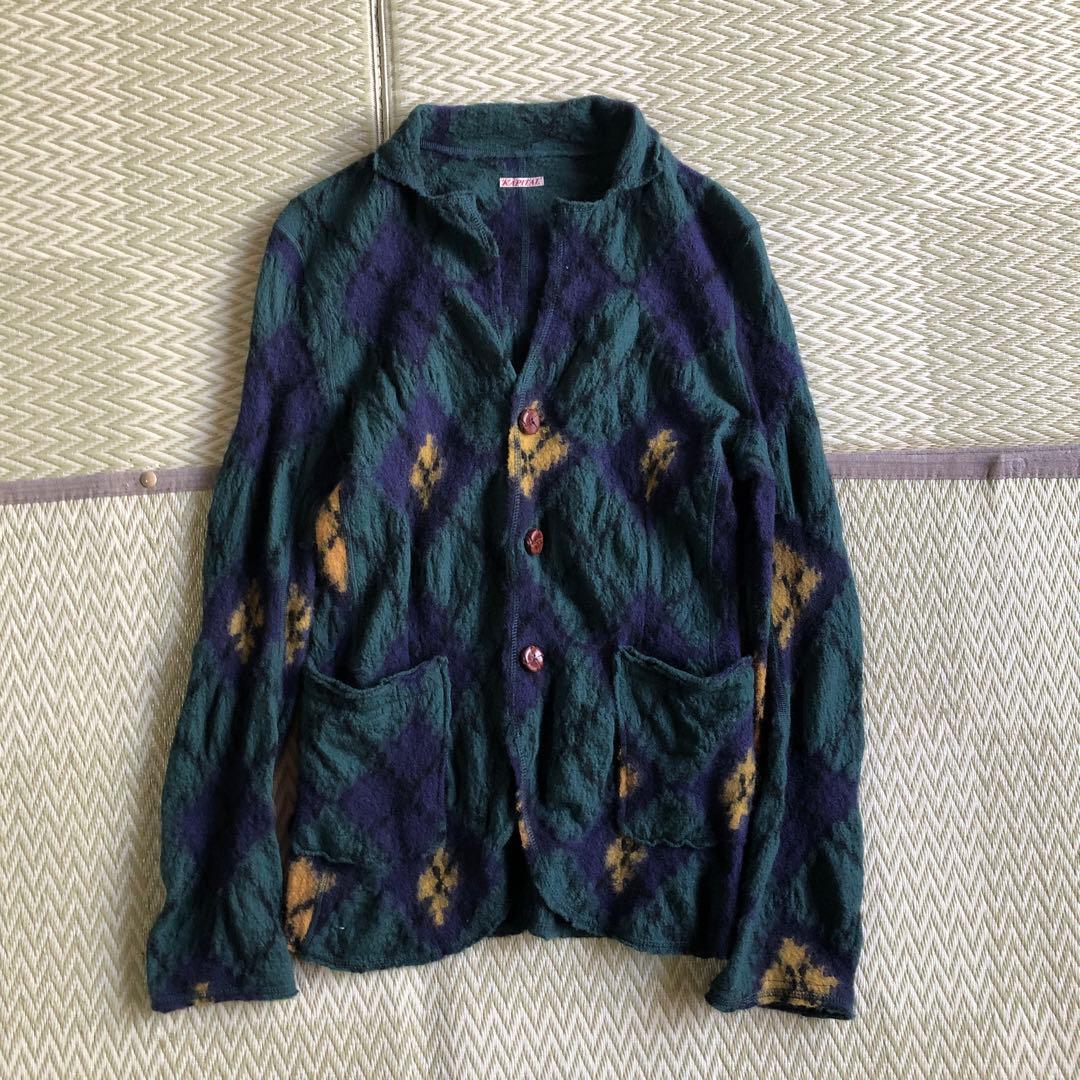 値下げ中！レア商品・KAPITAL縮絨ウールジャケット(アーガイル柄)