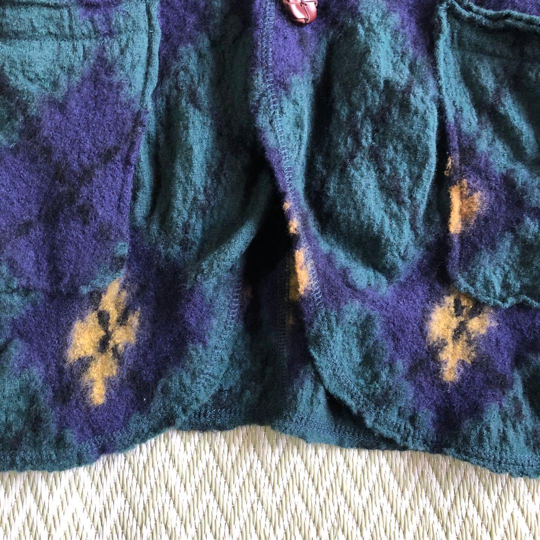 値下げ中！レア商品・KAPITAL縮絨ウールジャケット(アーガイル柄)