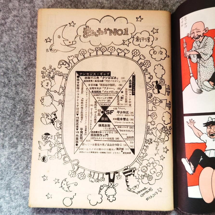 ◆古本◆まんがNo.1・創刊号◆横尾忠則◆赤塚不二夫 永井豪 松本零士楳図かずお