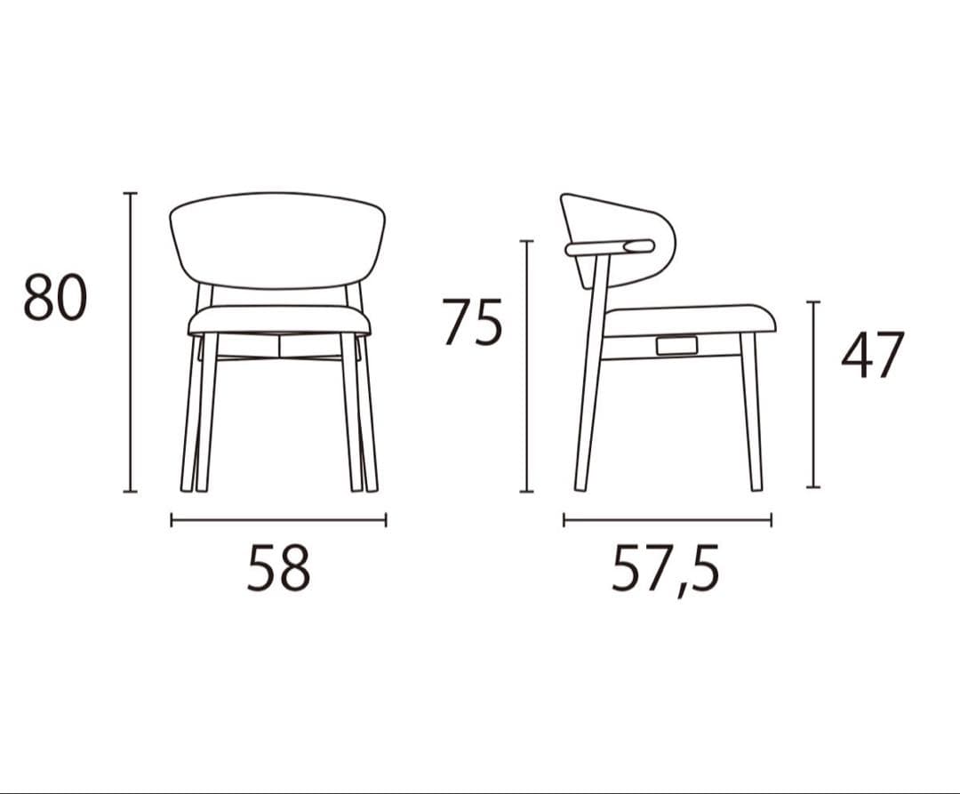 .オレアンドロ 木脚 Calligaris / カリガリス #111059