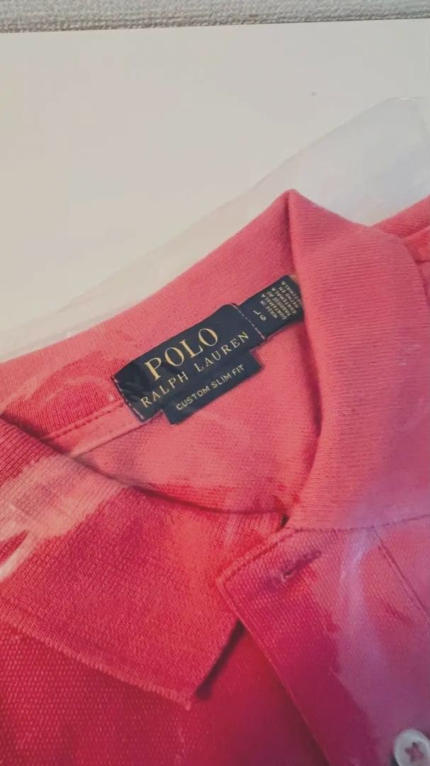 ポロPoloラルフローレン カスタムスリムフィット ポロシャツ Lベリーカラー