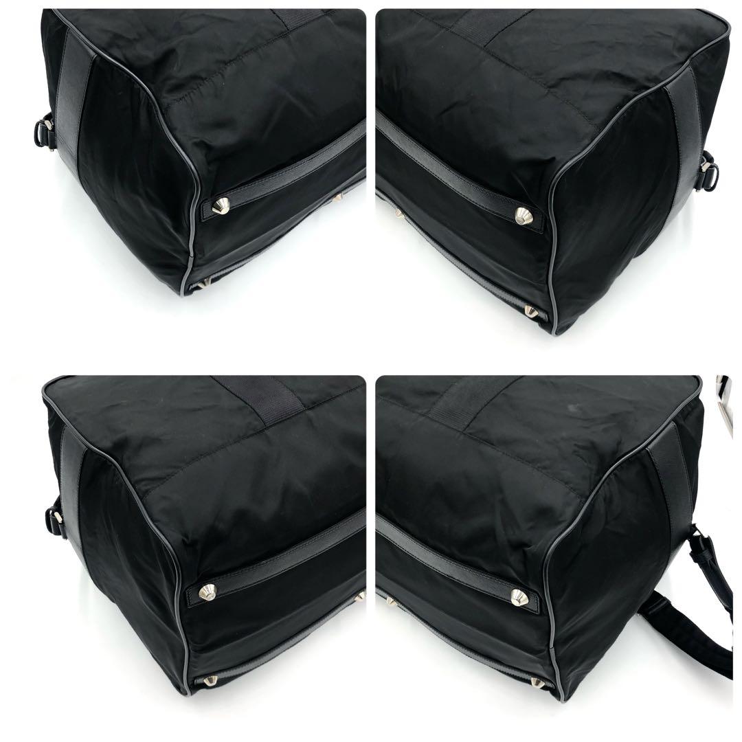 【極上美品・付属品付き✨】プラダ 2way ボストンバッグ 鍵付き ナイロン 黒