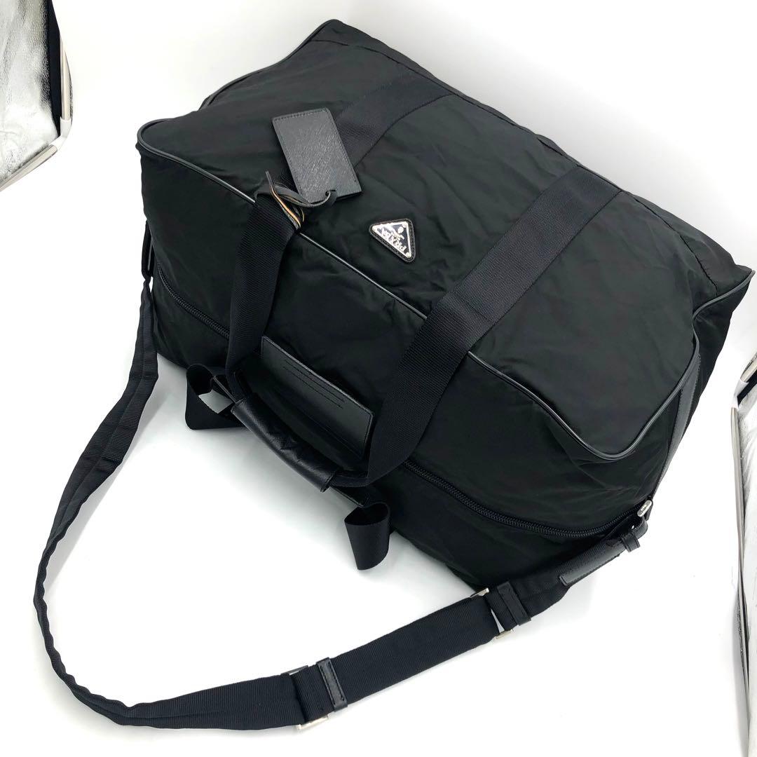 【極上美品・付属品付き✨】プラダ 2way ボストンバッグ 鍵付き ナイロン 黒