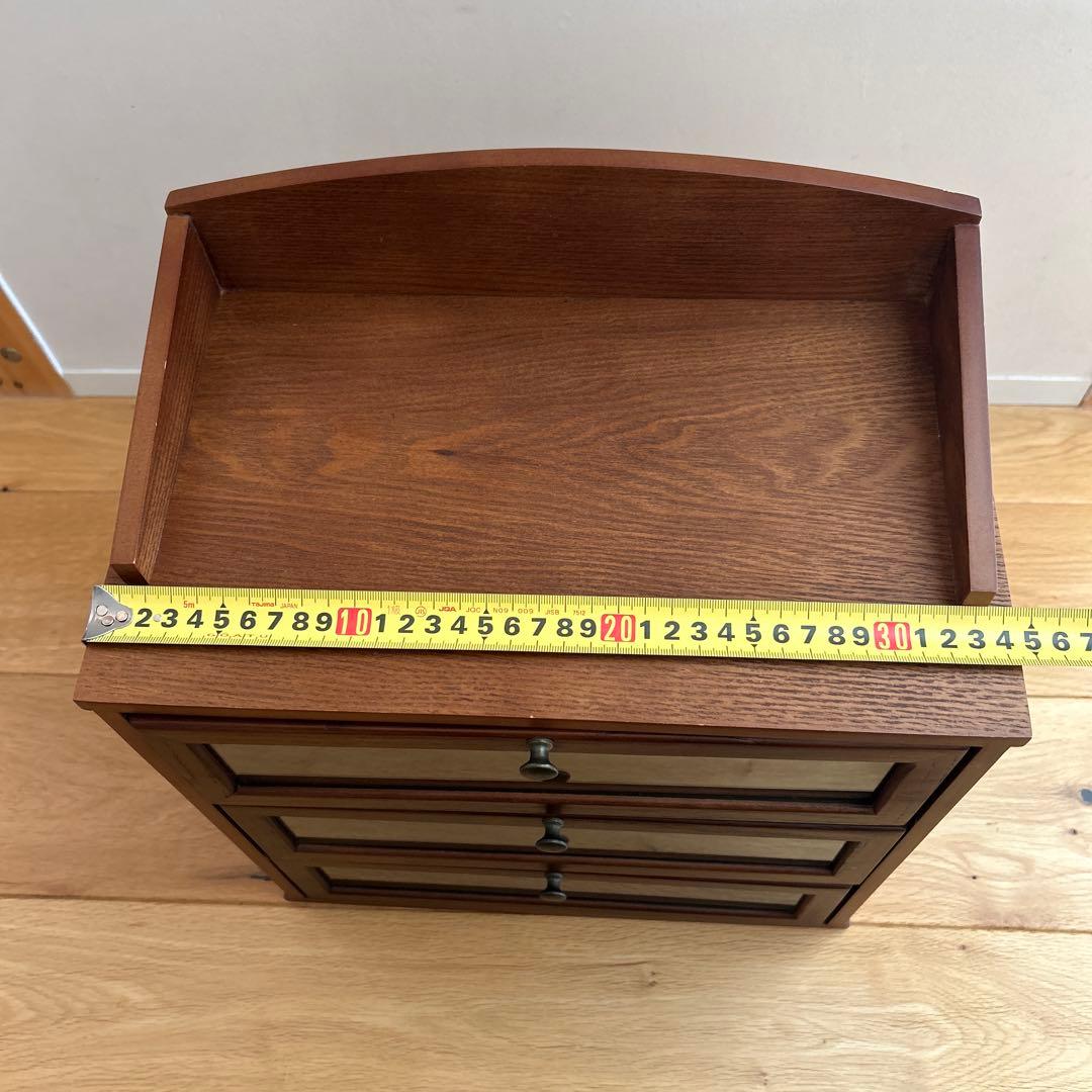 3段引き出し 木製キャビネット ニコアンド nico and