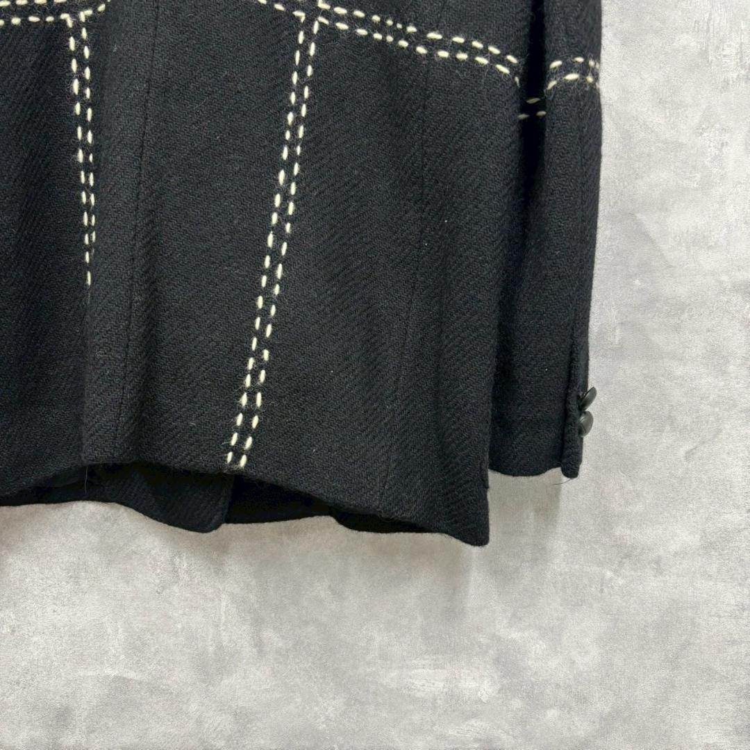 80s IS ISSEY MIYAKE ステッチ ウールジャケット N1541