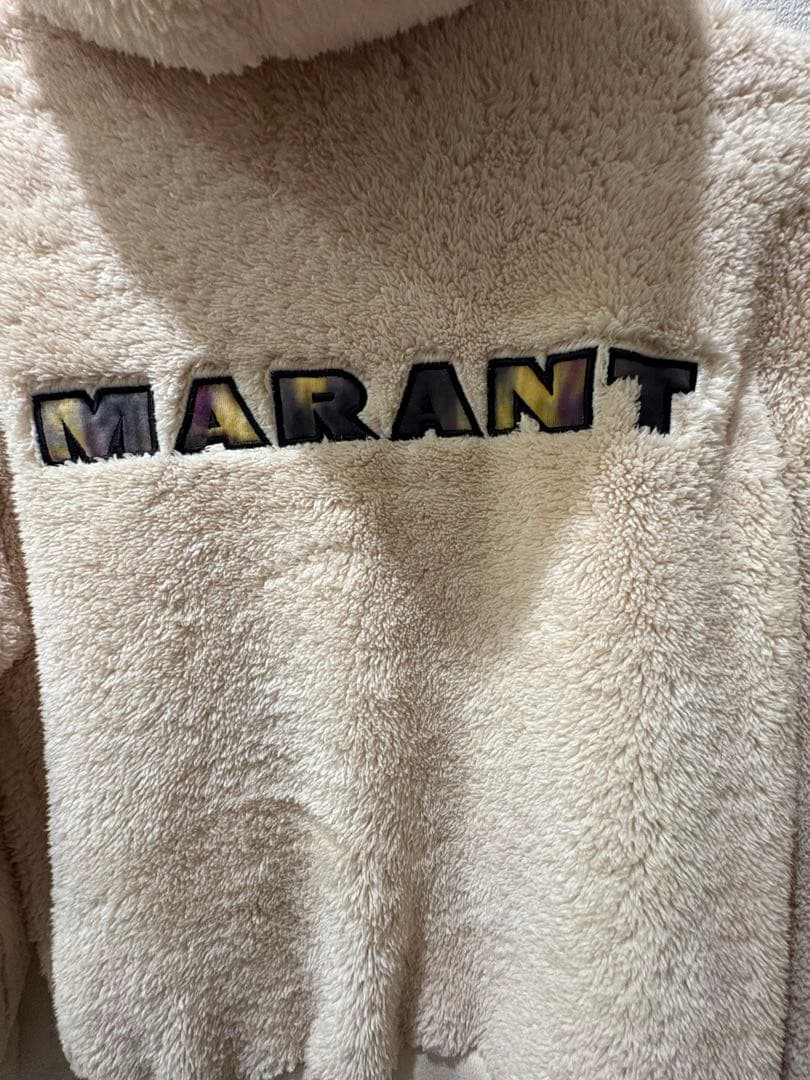 【極美品】ISABEL MARANT裏起毛フリースパーカー Mサイズ アイボリー