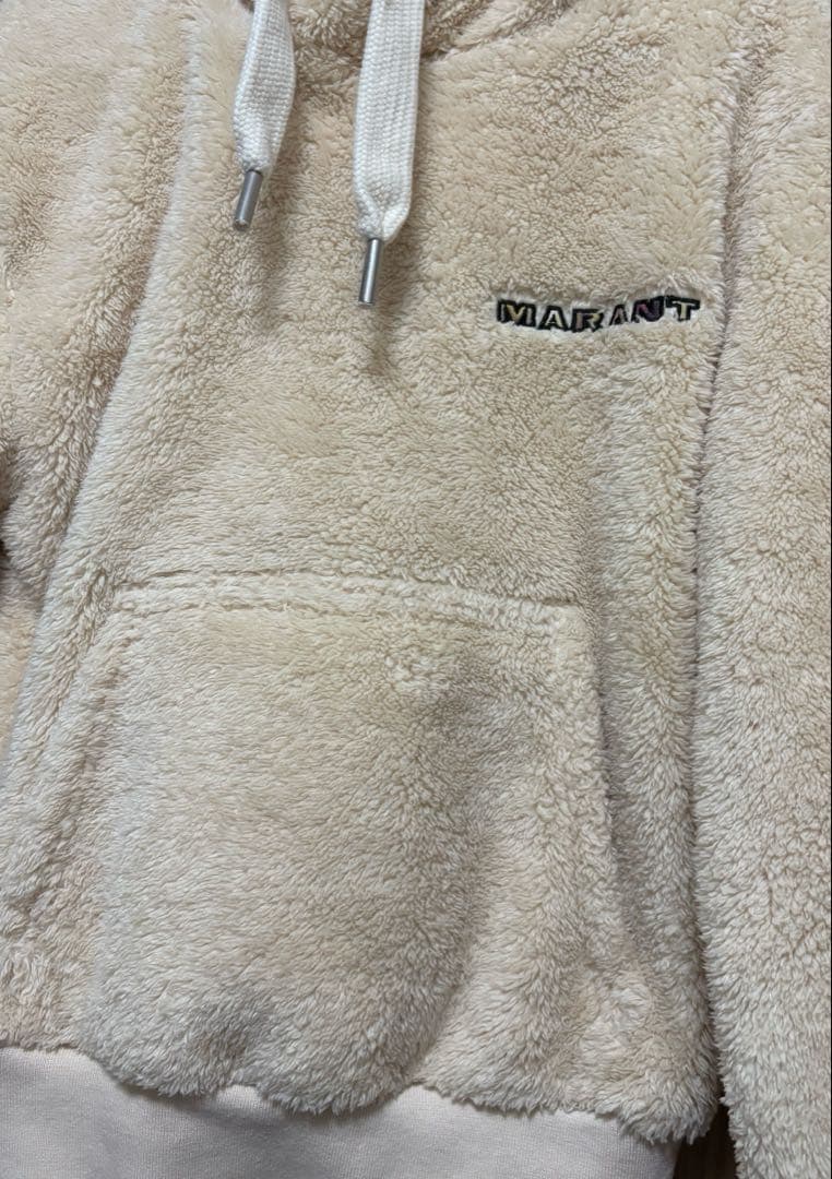 【極美品】ISABEL MARANT裏起毛フリースパーカー Mサイズ アイボリー