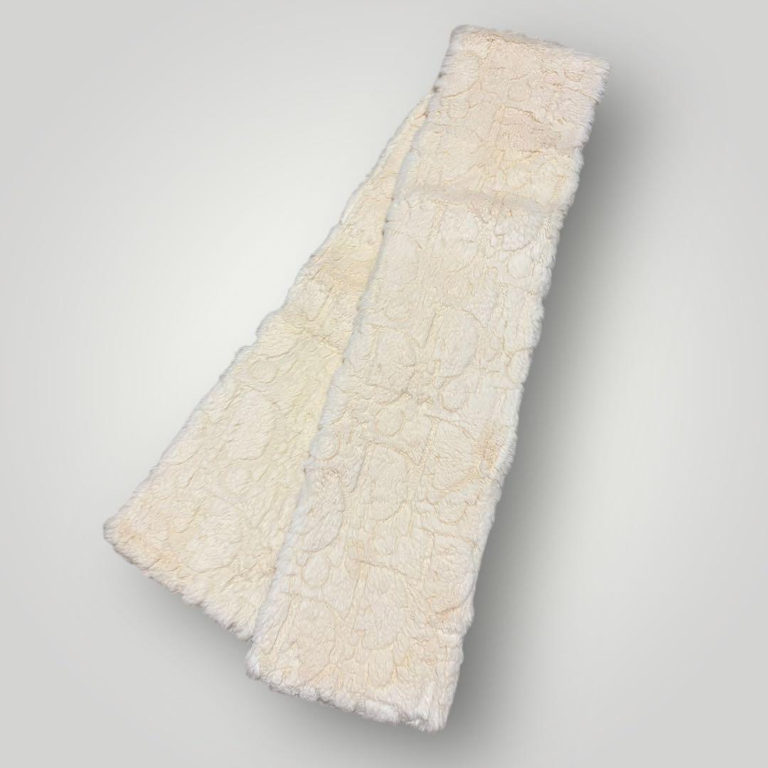 極美　Christian Dior リアルファー　ラビットトロッター　マフラー