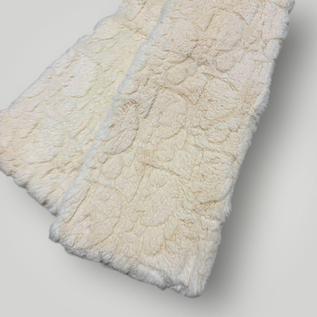 極美　Christian Dior リアルファー　ラビットトロッター　マフラー