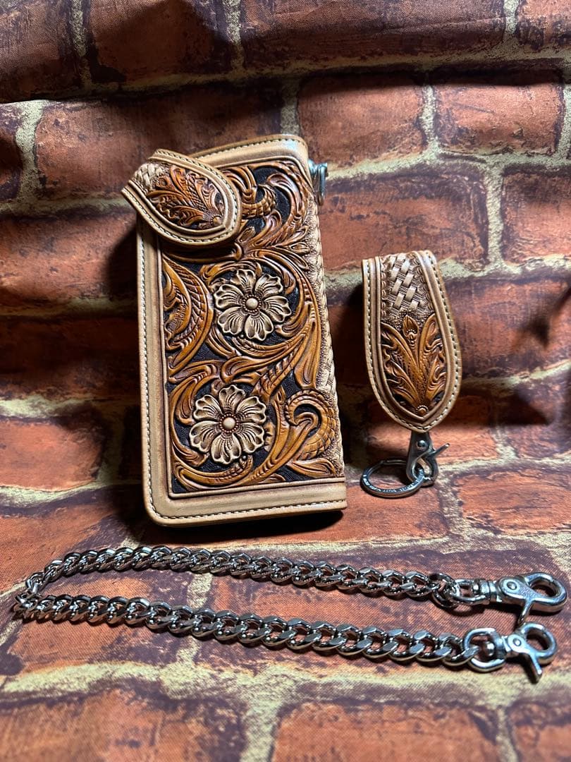 ケーシーズ　ケイシイズ　窪田クラフト　ライダースウォレット　新品