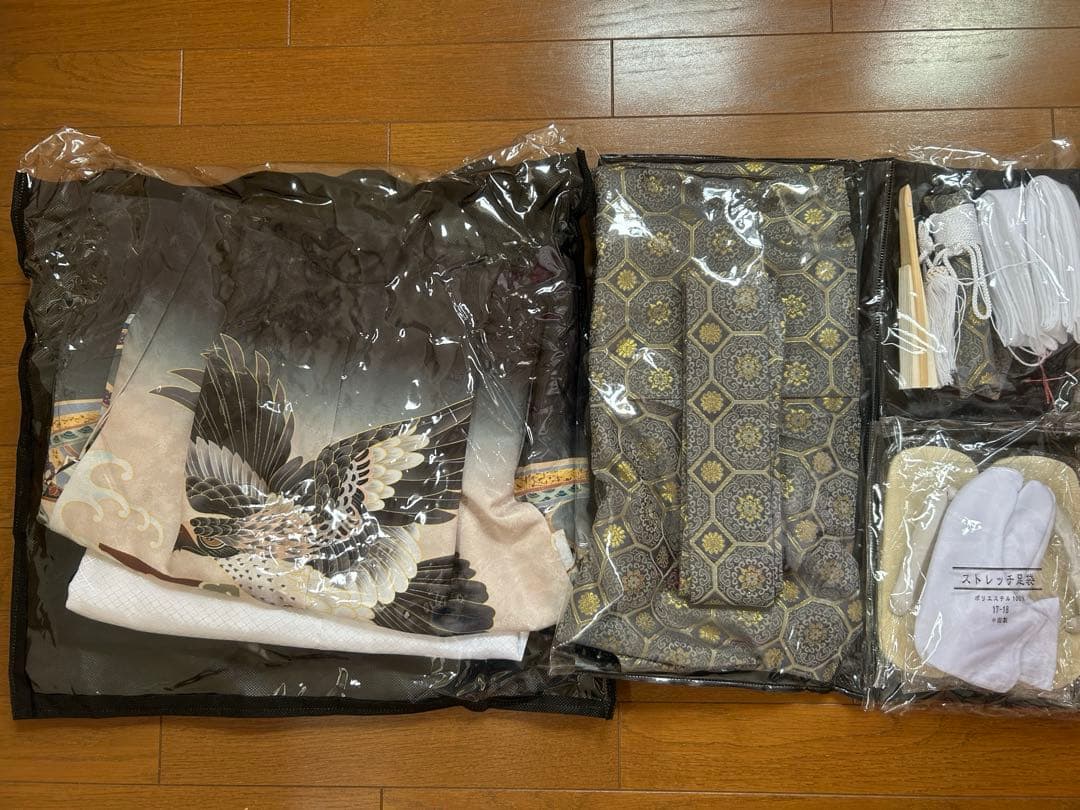 七五三 5歳 男の子 フルセット 子供着物 黒 袴