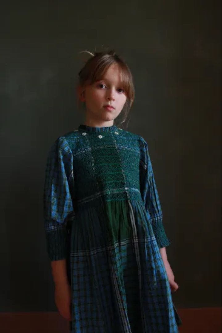 ワンピース Bonjour diary HANDSMOCK DRESS 6Y