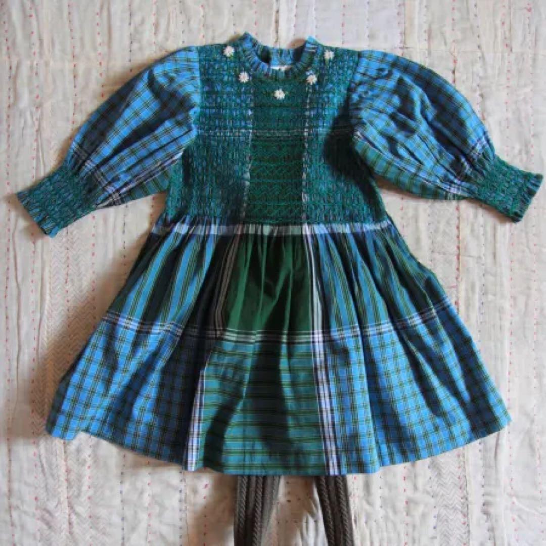 ワンピース Bonjour diary HANDSMOCK DRESS 6Y