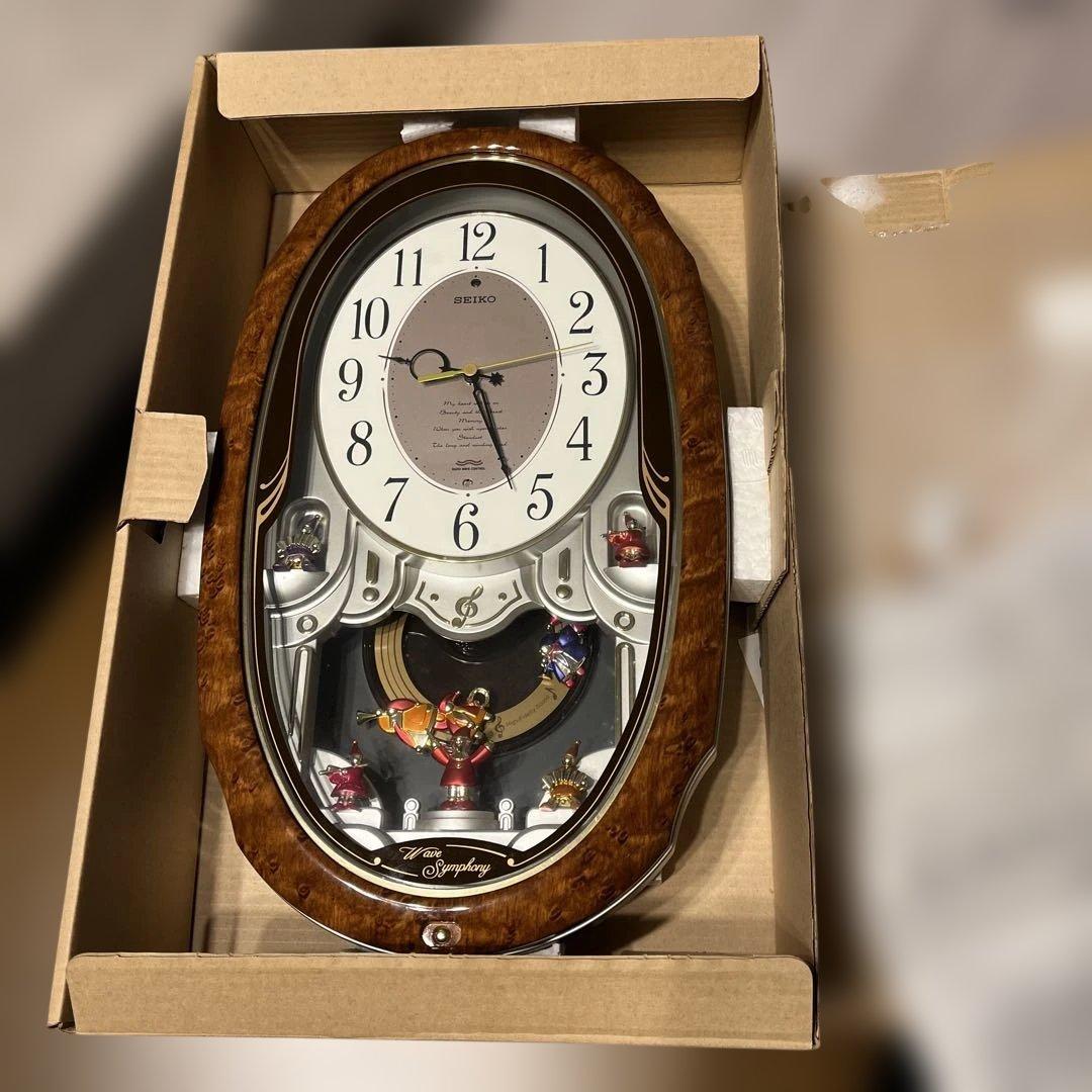 タケちゃん4645 SEIKO 電波クロックからくりメロディ付き掛時計