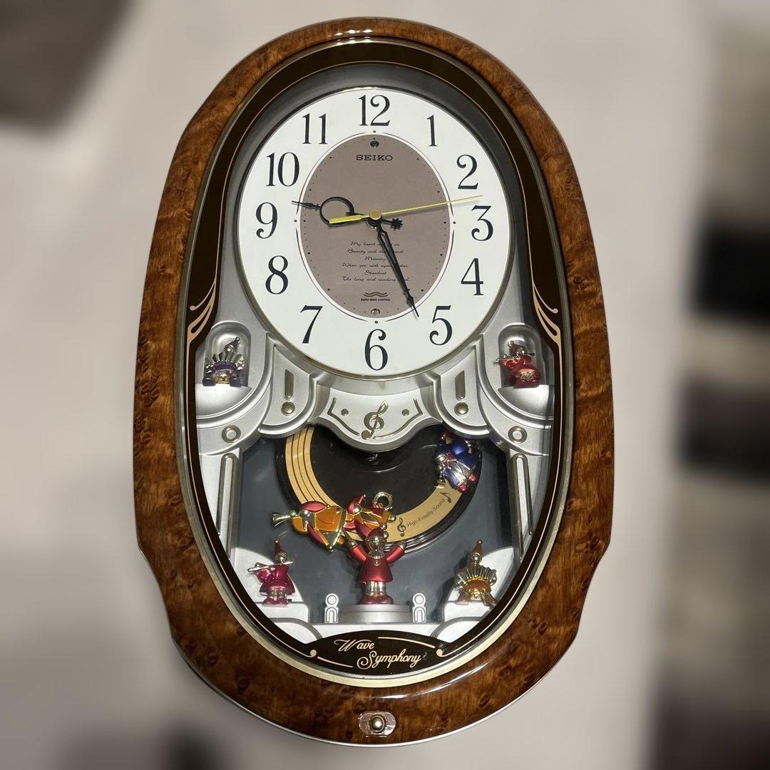タケちゃん4645 SEIKO 電波クロックからくりメロディ付き掛時計