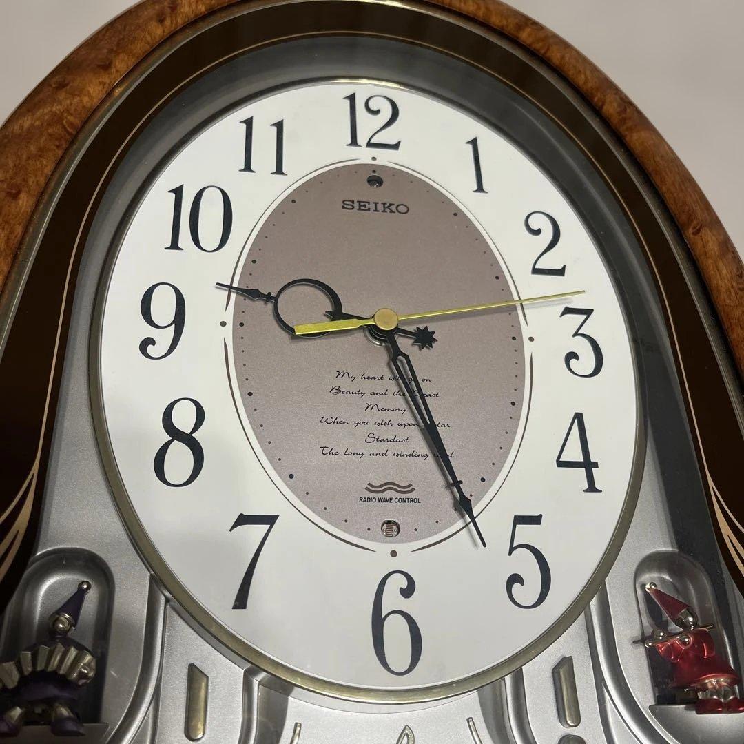 タケちゃん4645 SEIKO 電波クロックからくりメロディ付き掛時計