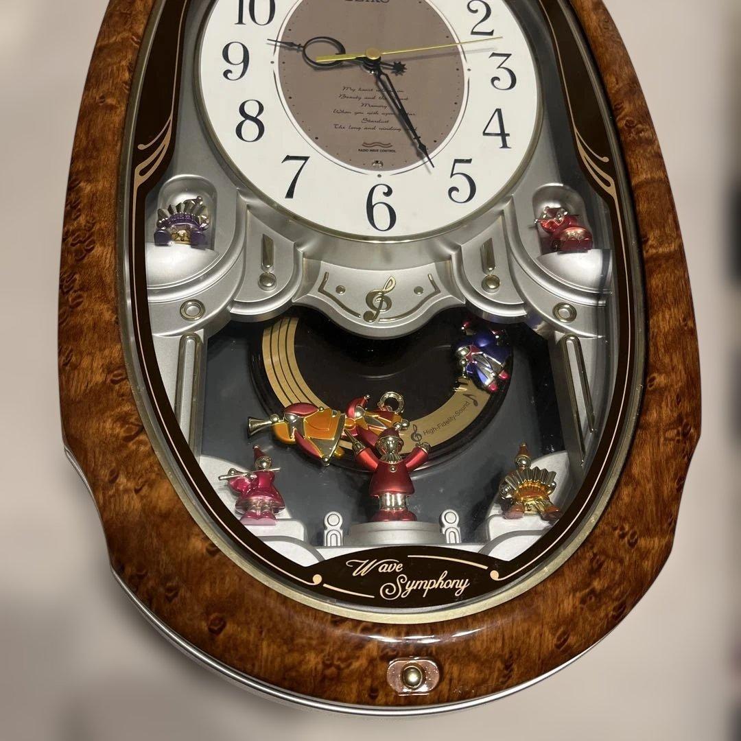 タケちゃん4645 SEIKO 電波クロックからくりメロディ付き掛時計