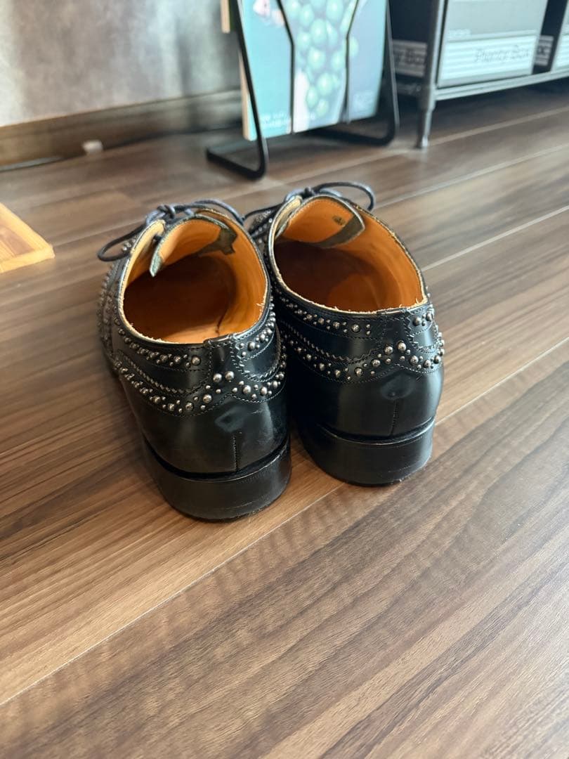 CHURCH'S バーウッド スタッズ ウィングチップ シューズ